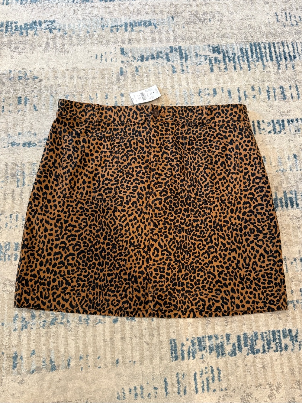 J. Crew Leopard Print Mini Skirt in Brown and Black